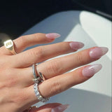 SILVER NAIL RING
