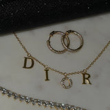 Gold CD Necklace