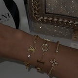 Gold CD Bracelet