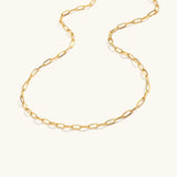 Amber Gold Chain Necklace