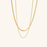 Hailey Layered Gold Chain Necklace