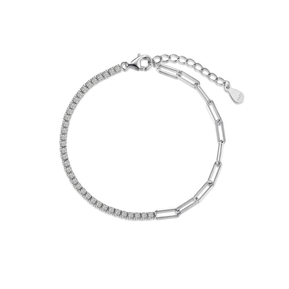 Sculptural High-Polish Bangle Bracelet in silver