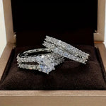 Eternal Radiance ring set stacked