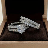 Eternal Radiance ring set stacked