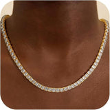 Tennis Necklace in gold