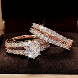 Pave ring set detail