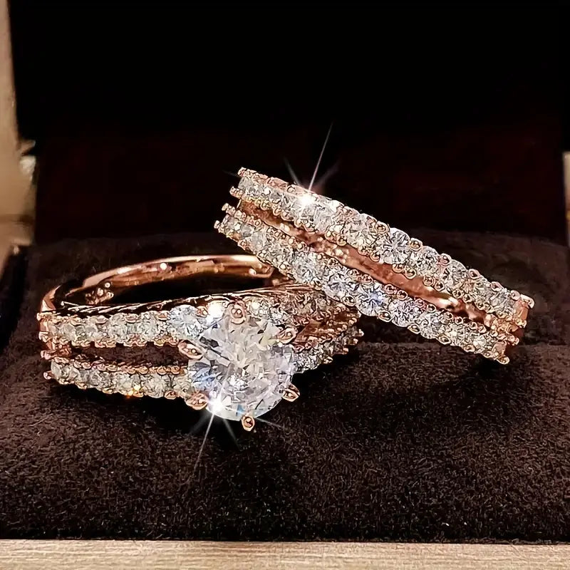 Pave ring set detail