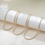 Tennis necklace clasp detail