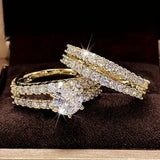 Eternal Radiance Ring Set of three stacking rings