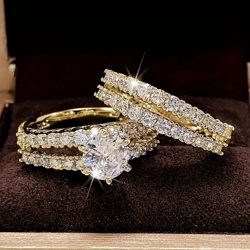 Eternal Radiance Ring Set of three stacking rings
