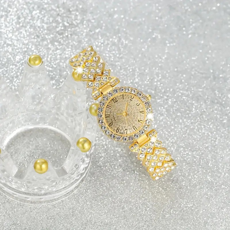 Matching gold bracelet from the set