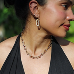 Link chain necklace full length