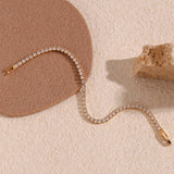 Tennis bracelet on model