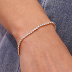 Tennis bracelet stone detail