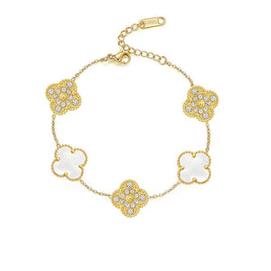 SHAMROCK DELUXE | WHITE BRACELET