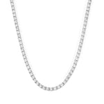 Tennis necklace layered