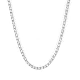 Tennis necklace layered