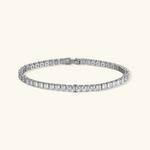 Slim Tennis Bracelet in silver