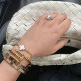 SPIKE BRACELET WITH CRYSTALS