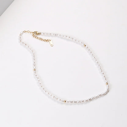 Aloha Pearl and Gold Choker Necklace