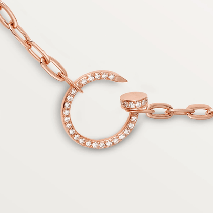 ASH MADELINE - Rose gold and diamond necklace