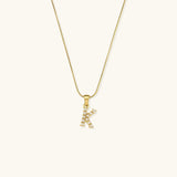 Augustine Initial Letter Pearl Necklace