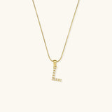 Augustine Initial Letter Pearl Necklace