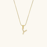 Augustine Initial Letter Pearl Necklace