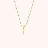 Augustine Initial Letter Pearl Necklace