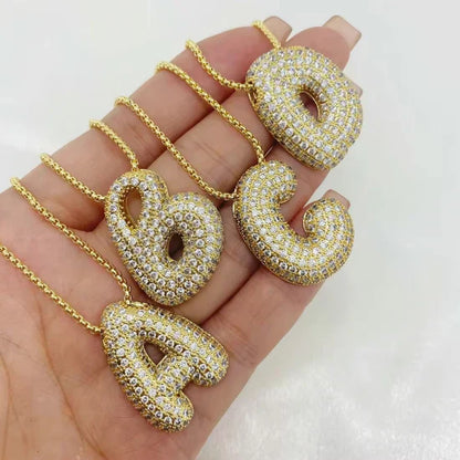 BULLE | Diamond Initial Necklace