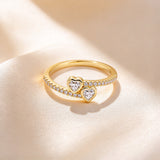 Double Heart Promise Ring