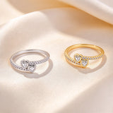 Double Heart Promise Ring