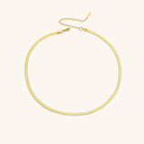 Elizabeth Gold Herringbone Necklace