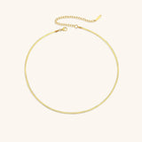 Elizabeth Gold Herringbone Necklace
