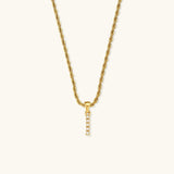 Elodie Initial Letter Pearl Necklace