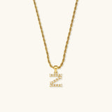 Elodie Initial Letter Pearl Necklace
