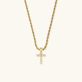 Elodie Initial Letter Pearl Necklace