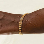Gold Mesh Chain Bracelet