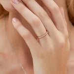 Half Eternity Moissanite Stackable Ring