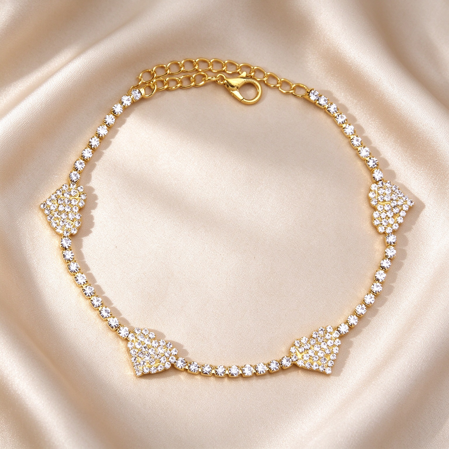 Heart Tennis Anklet