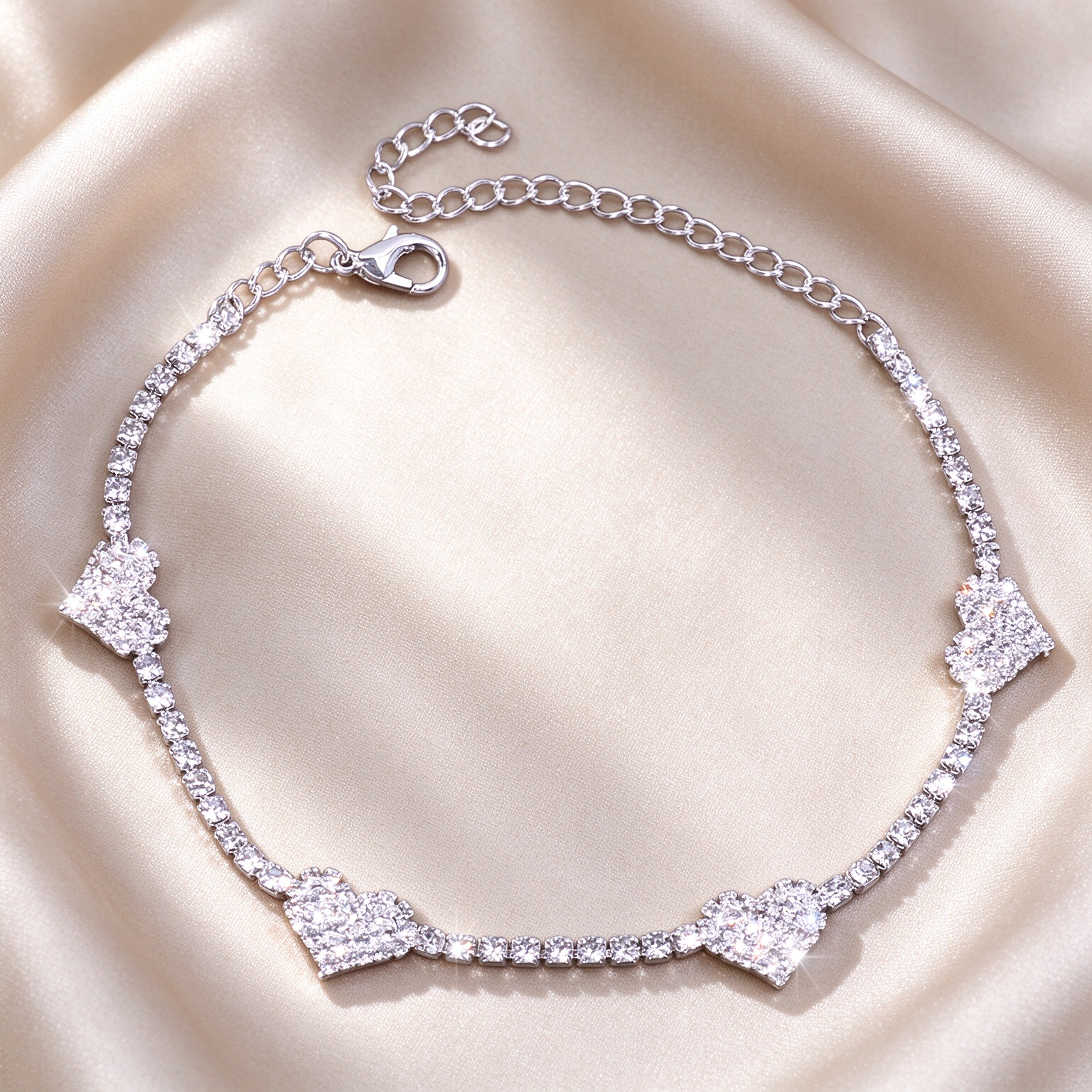 Heart Tennis Anklet
