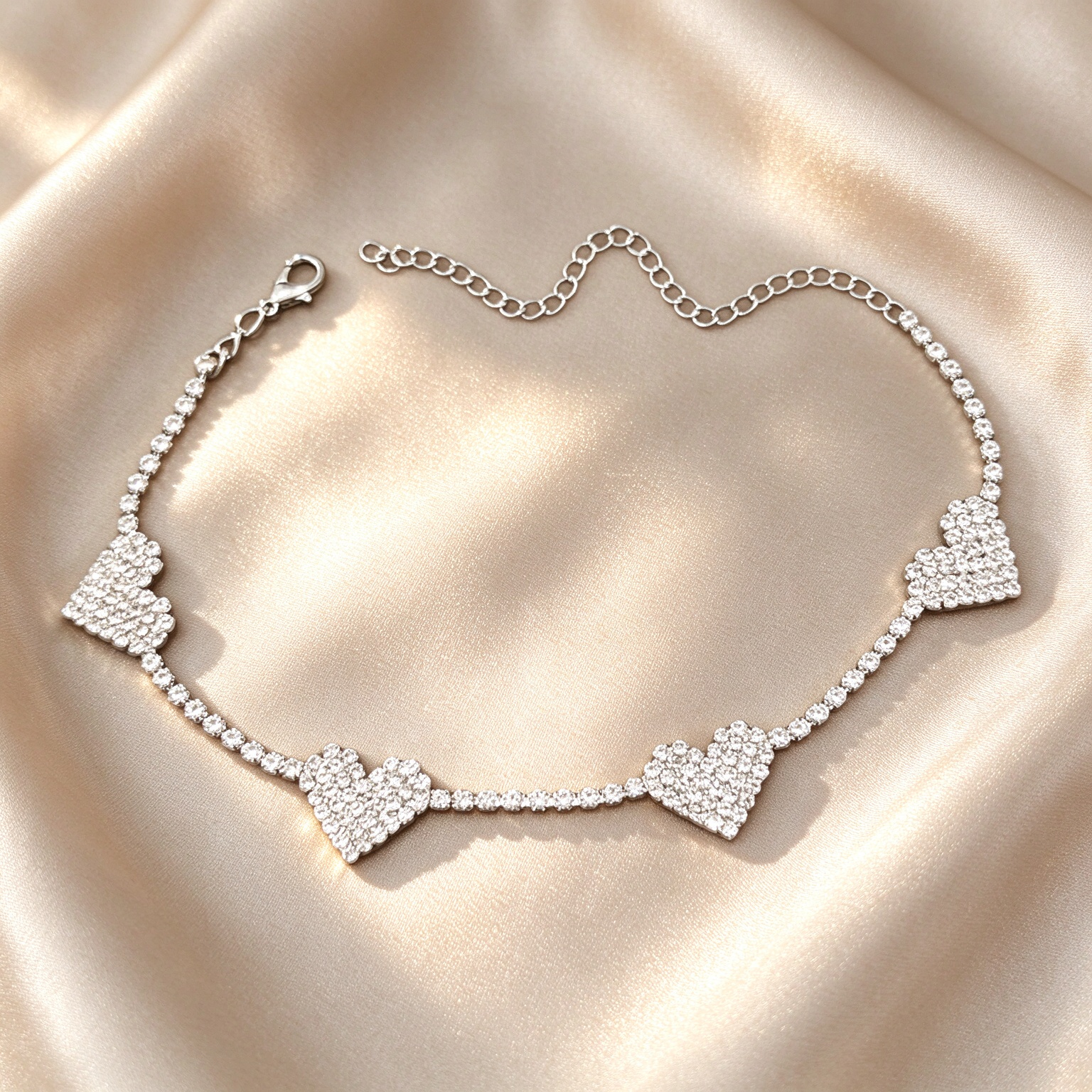 Heart Tennis Anklet