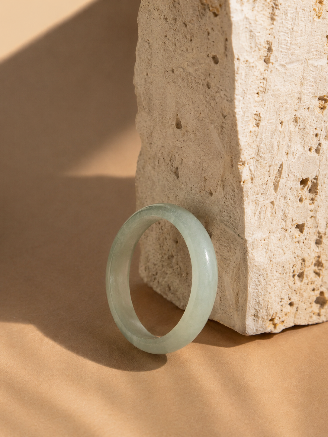 Jade Green Band Ring