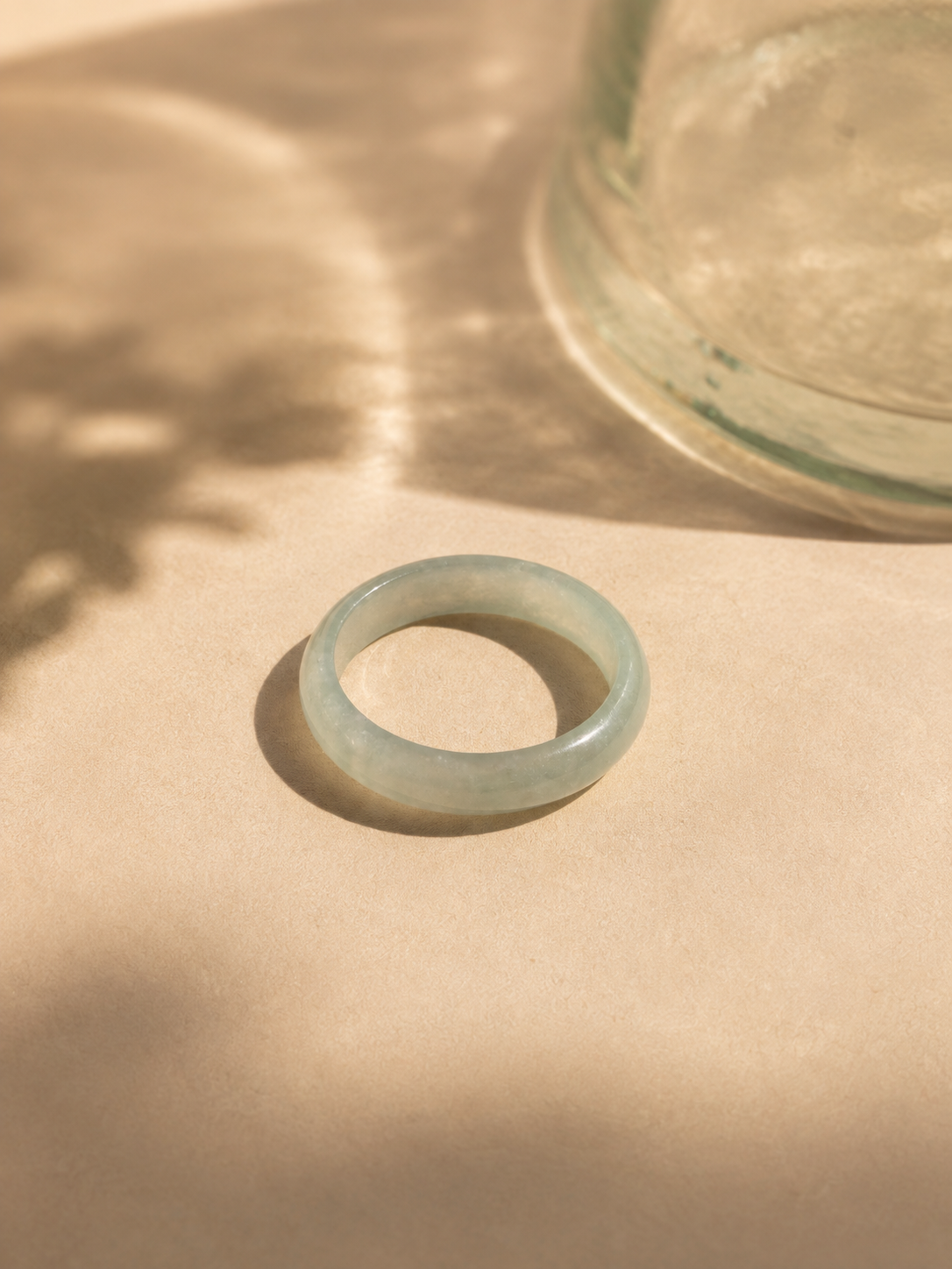 Jade Green Band Ring