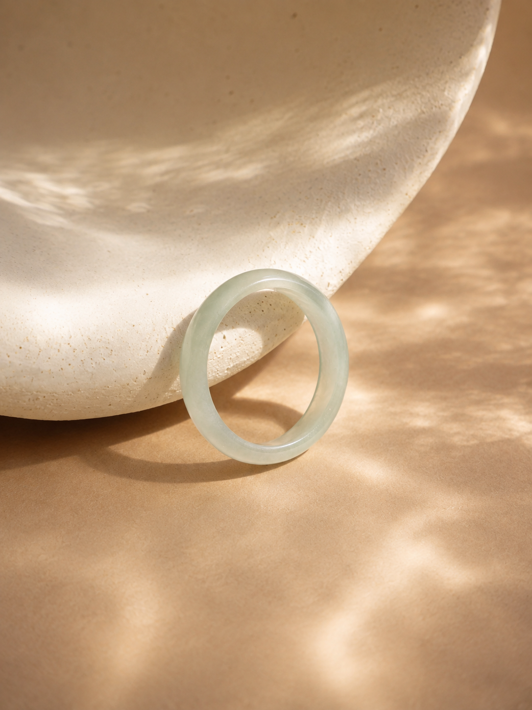 Jade Green Band Ring