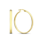 Large Thin Gold Hoop Earrings