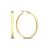 Large Thin Gold Hoop Earrings
