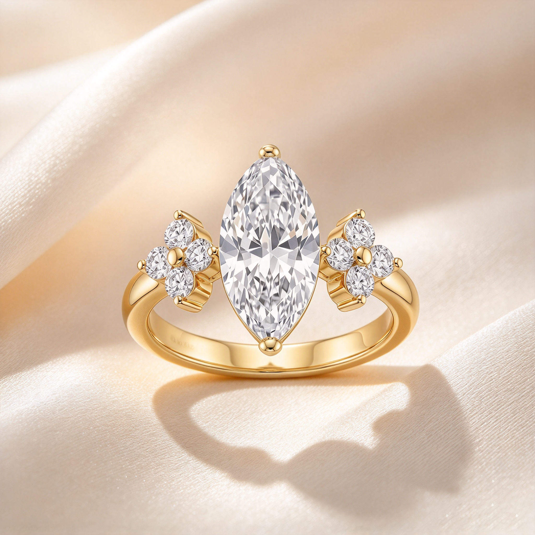Marquise Cluster Statement Ring