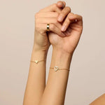 Matching Heart Bracelet Set for Two