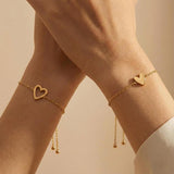 Matching Heart Bracelet Set for Two